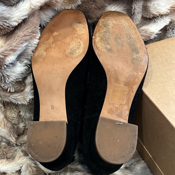 Madewell Black Suede Booties 8 - Picture 4 of 7
